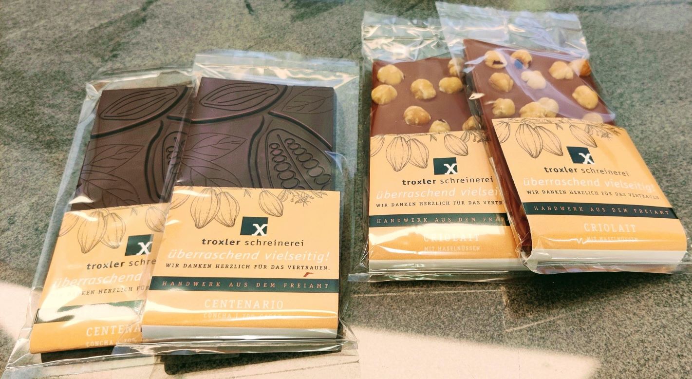Personalisierte Schokolade Beispiel 2